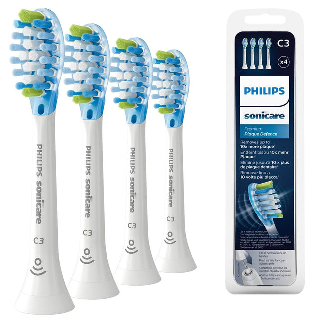 Philips Sonicare Original C3 Premium Plaque Defense Standard sonic toothbrush heads - 4-pack in white (model HX9044/17)