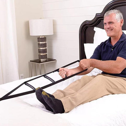 Bed ladder, lifting aid, bed ladder, rope ladder, adjustable bed rope ladder, rope ladder, auxiliary handle with pull-up rope lifter, standing aid, rope ladder, bed aids for the elderly, sick,
