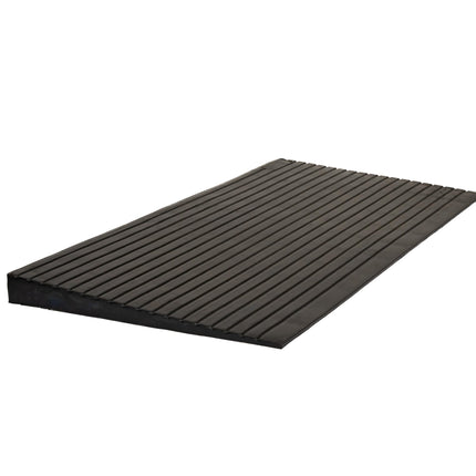 HomeCare rubber threshold ramp – (6 x 100 x 60 cm) – door threshold ramp, solid rubber door ramp, wheelchair rubber ramp, curb ramp, access ramp, threshold ramp for wheelchairs and scooters