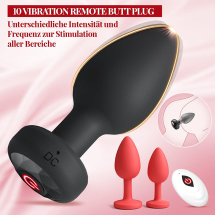 Anal plug # for women 3-set sex toys for men, vibrator sets for men with vibration 10 modes anal vibrators for men women anal plug sex toys butt plug beginners/professionals sex toys