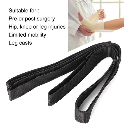 Nikou Thigh Leg Lifter Belt, Nylon Leg Lifter with Foot Strip, Leg Lifter Belt Mobility Aid Standing Aid Mobility Lift for Disabled Elderly Daily Living Aids