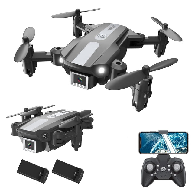 Wipkviey T25 Drone with 1080p Camera, Foldable Mini Drones for Beginners and Adults, FPV RC Quadcopter with 2 Batteries, WiFi Transmission, Headless Mode, Gravity Control
