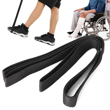 Nikou Thigh Leg Lifter Belt, Nylon Leg Lifter with Foot Strip, Leg Lifter Belt Mobility Aid Standing Aid Mobility Lift for Disabled Elderly Daily Living Aids