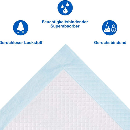 Incontinence pad for people with bladder weakness | 100 pieces | 6-ply absorbent incontinence pad 40 x 60 cm | Also ideal for babies or as a puppy pad