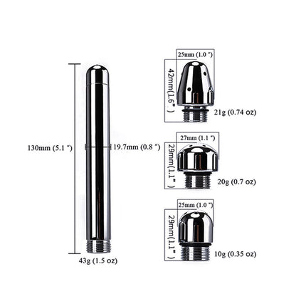 Trust Enema Shower Angle Wand, with 3 Heads for Anal Cleansing Colonic Douche System