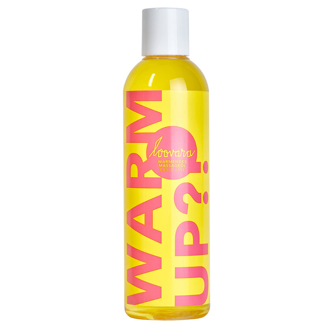 Loovara Massage Oil 250 ml WARM UP, natural oils, erotic massage oil, warming love oil for arousal during foreplay, with a sweet scent for partner massage, vegan