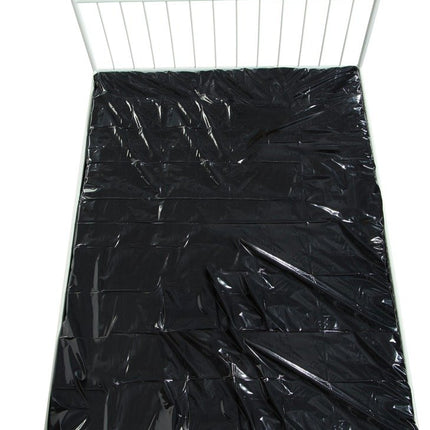 ORION lacquered sheet - shiny bed sheet for women and men, for extensive wet play in bed, sex fantasies, to increase pleasure, black