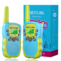 Nestling Walkie Talkies for Kids, 8 Channels 2-Way Radio Toy with Backlight, LCD Flashlight, 3KM Range for 3-12 Year Old Boys and Girls (Teal, 2 Pack)