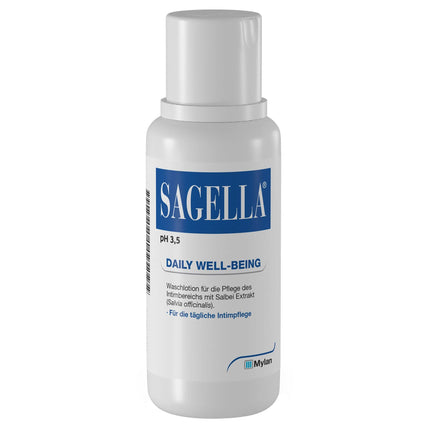 SAGELLA pH 3.5 – DAILY WELL-BEING: Intimate wash lotion with lactic acid and sage extract for daily intimate care, 500 ml