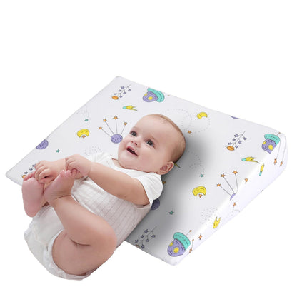 Wedge Pillow Reflux Pillow Anti-Colic Inclined Pillow Wedge Pillow for Bed, Memory Foam Pillow, Pregnancy Belly Support Pillow, Anti-Reflux Pillow Nursing Pillow Triangles Ramp Pad (B2)