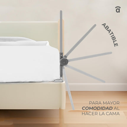 asalvo 12661 bed rail 2 in 1, white