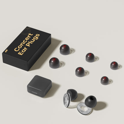 syndesmos earplugs, hearing protection for concerts and festivals, silicone earplugs for musicians, live events, sports, DJs, work, SNR 24 dB noise reduction Hi-Fi earplugs