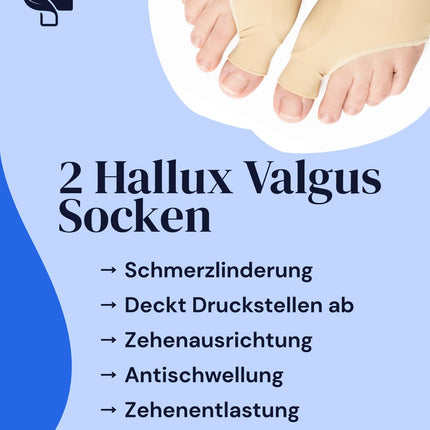 YOGAMEDIC Hallux Valgus Socks - Big Toe &amp; Foot Toe Relief Forefoot Cushion - Hammer Toe Correction and Protection, 1 Pair for Shoes, Sandals - Toe Splint Corrector for Women &amp; Men, Size S/M