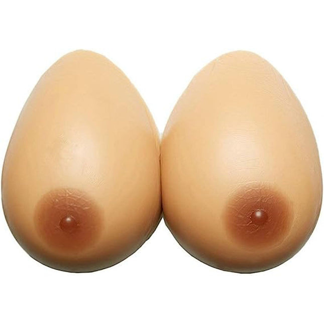 ZCOINS 1 Pair Symmetrical Teardrop Shaped Silicone Breast Forms Fake Breasts Breast Prostheses Silicone Breasts for Mastectomy Crossdresser Transgender
