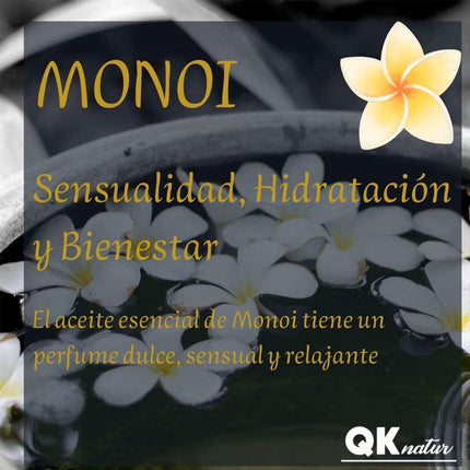 Sensual massage oil MONOI ORGANIC oil - 200ml - For body massages - Premium massage oil for enjoyable massages - Nourishing massage oil