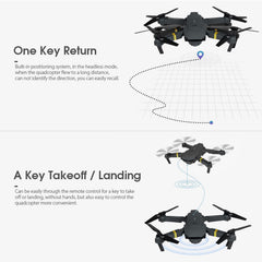 Drone with Camera, Foldable 1080P HD FPV Drone, Altitude Hold, One-Key Takeoff, Remote Control Quadcopter, WiFi Drone for Boys and Girls