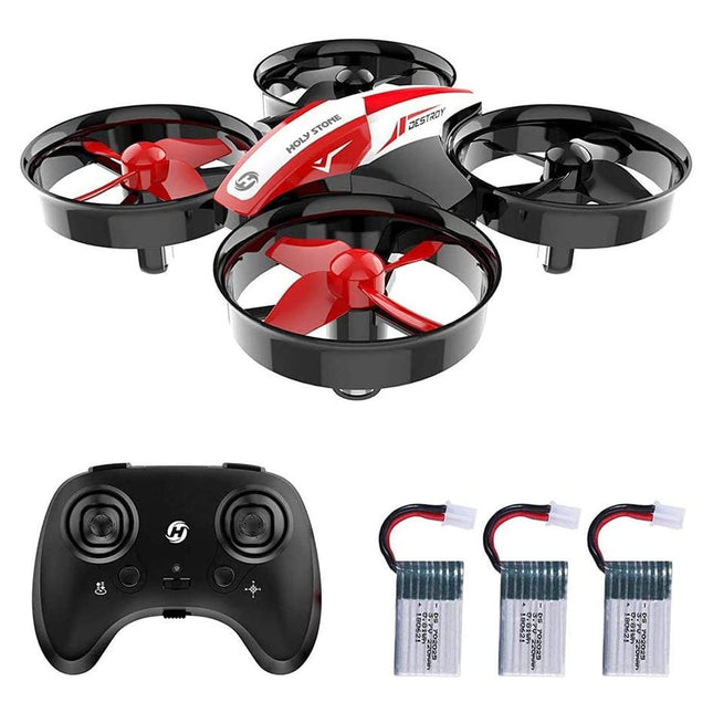 Holy Stone HS210 Kids Mini Drone for Beginners Adults, Indoor Outdoor RC Toy Quadcopter Aircraft for Boys Girls with Auto Hover, 3D Flip, 3 Batteries &amp; Headless Mode, Great