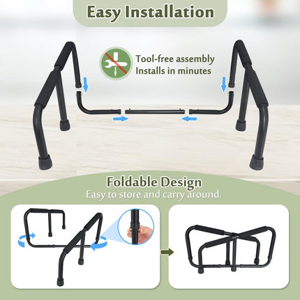 Mybow Couch Rails for Elderly People, Standing Aids, Chair Lift Assist Devices for Seniors, Handicap Couch Cane, Stand Up Mobility Aids, Seat Lifter for Chair, Couch Grab Bar, Portable Stand Frame