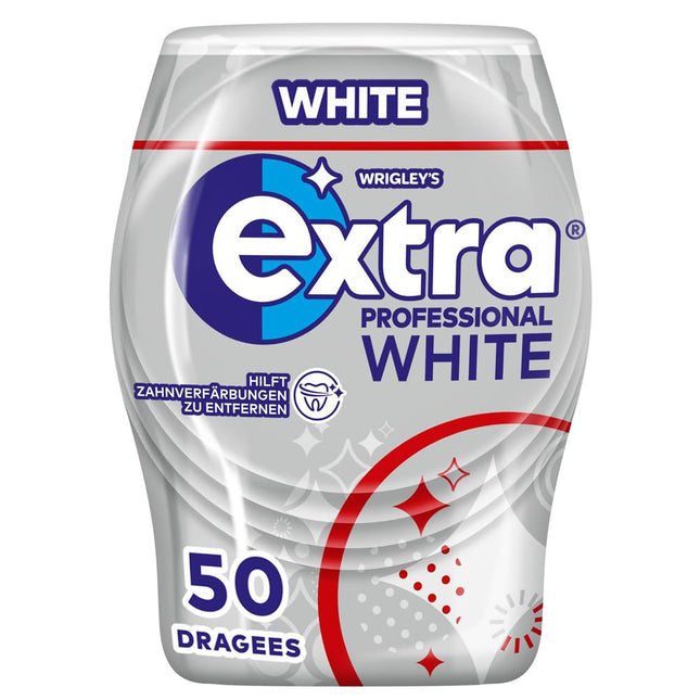 Extra Professional White Chewing Gum, sugar-free, 50 dragees