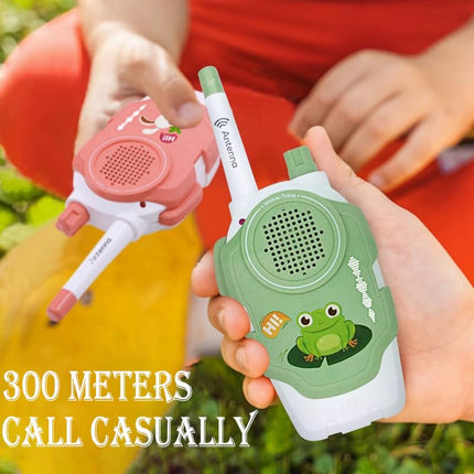 XUBX Walkie Talkies for Children, 300m Range, Set of 2, Children's Walkie Talkie, Toy for Indoor Outdoor Activity Stem, Radio Children for 3-12 Years Gift, Clear Voice for Adventure, Hiking