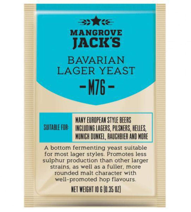 Dry Brewer's Yeast Bavarian Lager M76 - Mangrove Jack's Craft Series - 10 g