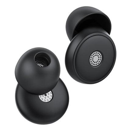 Earplugs for Sleep Noise Cancellation -45dB, Soft and Reusable Silicone Hearing Protection Earplugs with 8 Earplugs and Carrying Case, for Sleeping, Concerts, Working, Studying, Traveling, Black