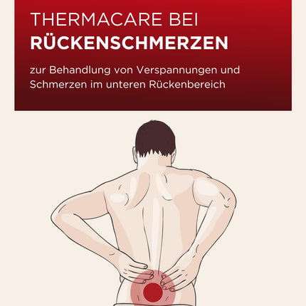 ThermaCare Heat Patches for the Lower Back, 4 Pieces, for Lower Back and Hip Pain, Original Product from Angelini Pharma Germany