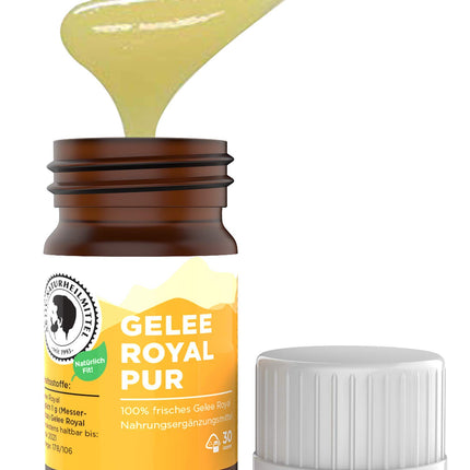 AKTIV NATURHEILMITTEL Pure Royal Jelly | 30g | High-quality royal jelly (bee's milk) | Delivered chilled