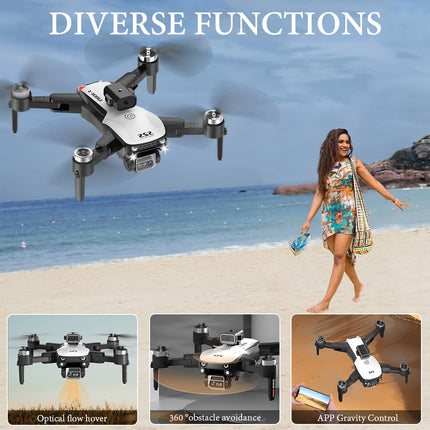 OBEST Drone with 4K Camera, Brushless Motor Drone, FPV Foldable Quadcopter Drone with 360° Active Obstacle Avoidance, Kids Adults Toys &amp; Gifts