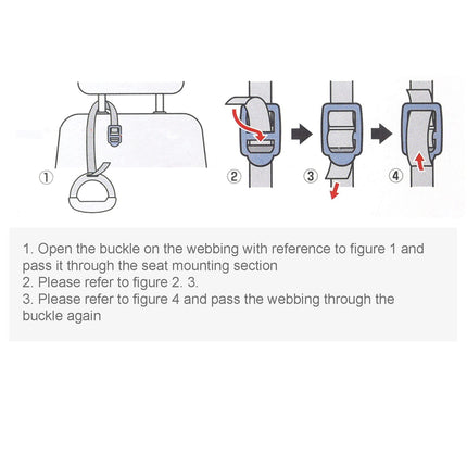 Car towing strap, multifunctional, robust, reinforced car grab handle
