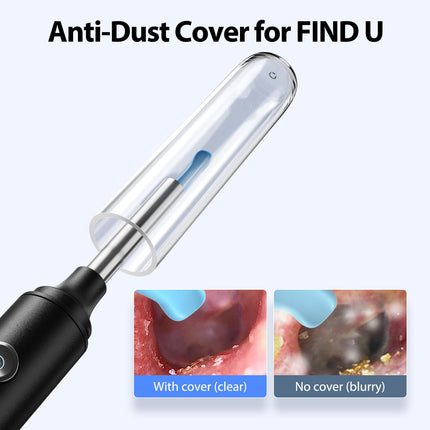 Earwax Remover Otoscope Hopefox 1080P WiFi Ear Cleaner, 360° Wide Angle Otoscope Camera for Adults, Children and Pets with Dust Cover