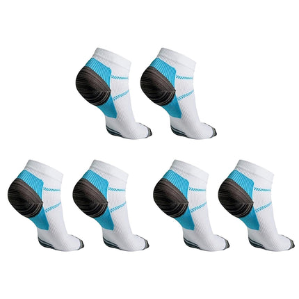Plantar Fasciitis Socks, 3 Pack, Foot Care, Compression Stockings, Running Socks, for Men and Women, Relieve Pain, Support Heel, Arch and Ankle, UK20171017004, S/M