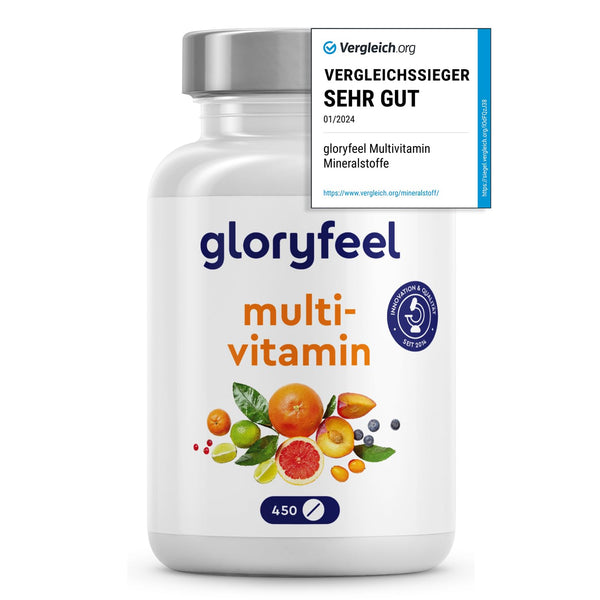 Multivitamin High Dose - 450 Tablets - Valuable Minerals &amp; All AZ Vitamins - 15 Month Supply - Supports the Immune System* - Laboratory Tested, Made in Germany without Additives