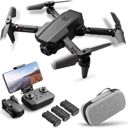 Goolsky Drone with Camera 4K, Drone Dual Camera Track Flight Gravity Sensor Gesture Photo Video Altitude Hold Headless Mode RC Quadcopter for Adults Kids