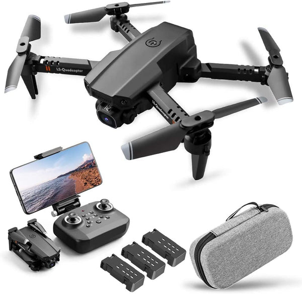 Goolsky Drone with Camera 4K, Drone Dual Camera Track Flight Gravity Sensor Gesture Photo Video Altitude Hold Headless Mode RC Quadcopter for Adults Kids