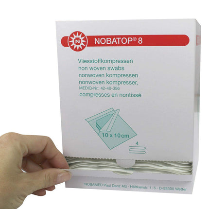 Noba dressings 8 compresses 10x10 cm sterile, 50 x 2 pieces