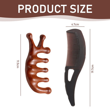 Dandruff Comb, 2 Pack Dandruff Comb, Massage Hair Comb, Hollow Tooth Dandruff Removal Scalp Comb Removes Dirt From Hair and Scalp Keep Your Scalp Clean and Healthy