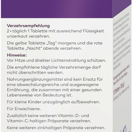 Merz Spezial Kollagen Active Duo Day &amp; Night – Beauty Complex Tablets with Collagen, Vitamin C, Zinc, Manganese + Biotin – Dietary Supplement with Dual Formula – 1 x 112 Tablets
