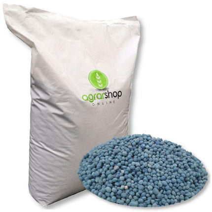 Agrarshop Blue Fertilizer Universal 25 kg Blue Grain Lawn Fertilizer Garden Fertilizer Flowers