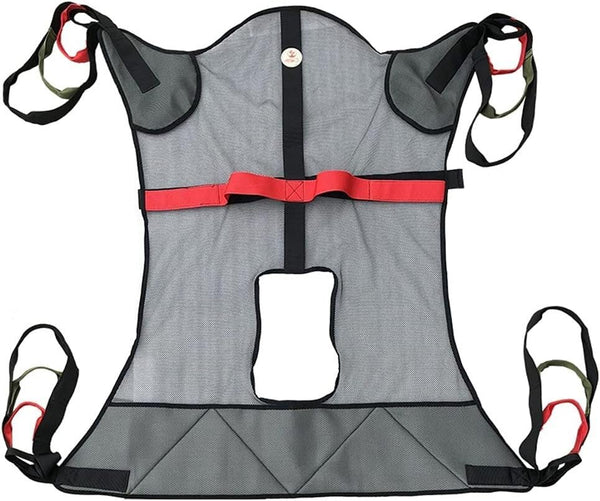 Full body sling, assistive patient lift toilet sling, seat transfer belt for the elderly, split leg sling for toilet use, patient assistance