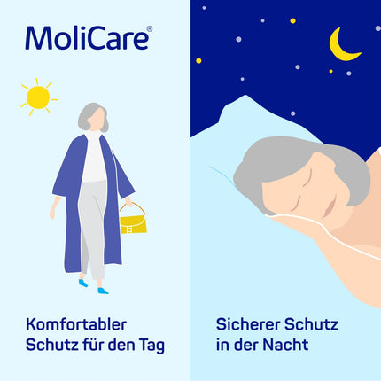 MoliCare® Form Night - Large incontinence pads for moderate to severe nighttime incontinence for women and men | reliable, absorbent &amp; discreet | 30 pieces