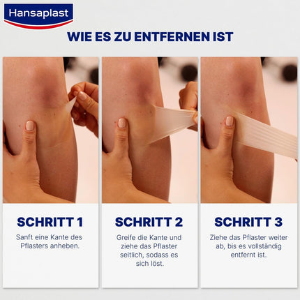 Hansaplast Plaster Second Skin Protection Regular (6 Strips), thin and flexible hydrocolloid plaster with healing capsule technology, waterproof wound plaster with extra strong hold for at least 72 hours