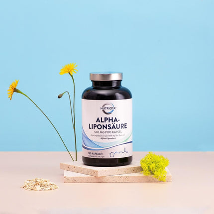 Alpha Lipoic Acid ALA 500mg | 180 high-dose vegan capsules | Helps with inflammation, supports blood sugar regulation and nerve health, effective against tingling feet, hands, limbs, and more