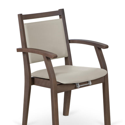 2liftu Bellevue | Chair for seniors | Lift chair | Assistive chair for getting up | Senior chair (Ash Brown/Beige)