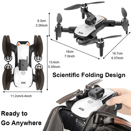 OBEST Drone with 4K Camera, Brushless Motor Drone, FPV Foldable Quadcopter Drone with 360° Active Obstacle Avoidance, Kids Adults Toys &amp; Gifts