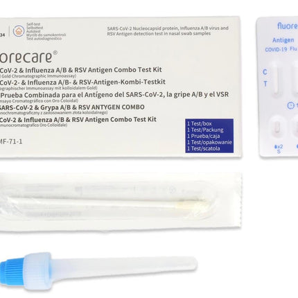 fluorecare SARS-CoV-2, Influenza A/B &amp; RSV Combo Rapid Test, Corona Rapid Test