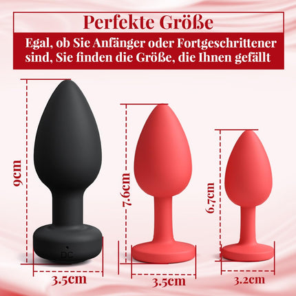 Anal plug # for women 3-set sex toys for men, vibrator sets for men with vibration 10 modes anal vibrators for men women anal plug sex toys butt plug beginners/professionals sex toys