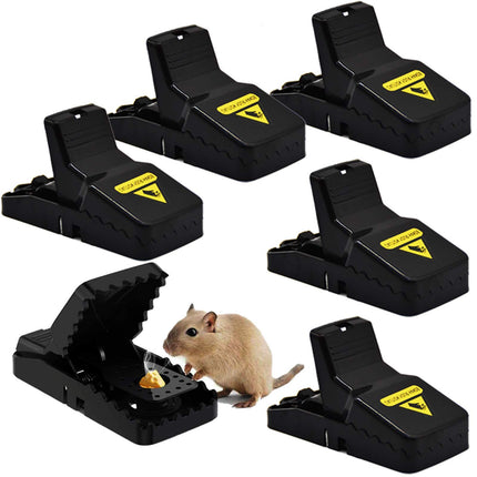 Mousetrap, set of 6 professional mousetrap snap trap rat trap, reusable mouse trap professional in home and garden