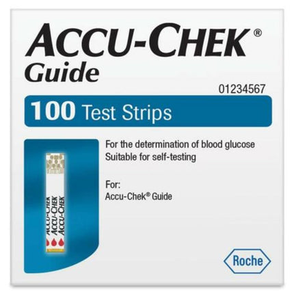 ACCU Chek Guides - 100 strips for blood glucose control - accucheck (4x25 strips)