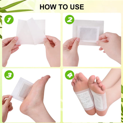 150 Detox Foot Patches - Detoxification Patches for the Feet to Reduce Stress and Improve Sleep - Deep Cleansing and Detoxifying Foot Pads to Remove Body Toxins